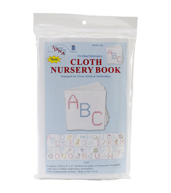 Jack Dempsey Stamped Cloth Nursery Books ABC