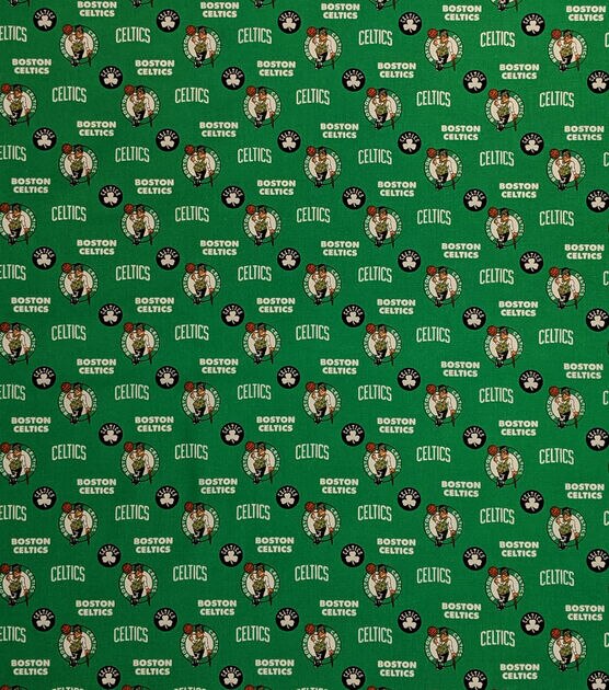 Boston Celtics Cotton Fabric Allover, , hi-res, image 2