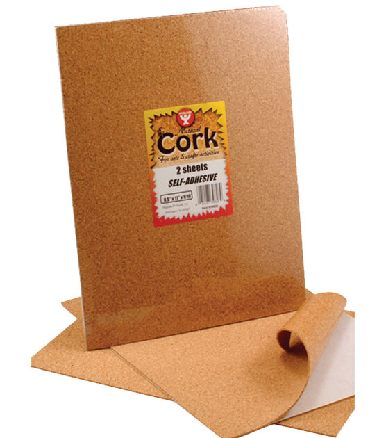 Silhouette Cork Sheets Natural Light Cork, Adhesive Back, Custom Cork  Shapes, Adhesive Cork, Craft Cork Sheets, Cork Squares, 8 Sheets 
