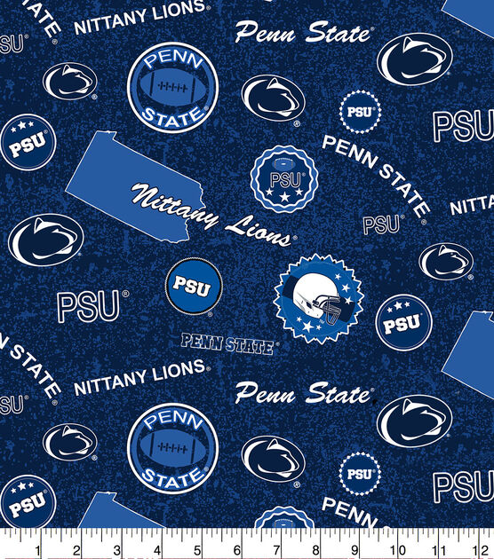 Penn State University Nittany Lions Cotton Fabric Home State