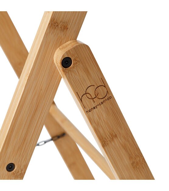 Honey Can Do 20.5" x 63" Natural Bamboo Folding Ladder Rack, , hi-res, image 12