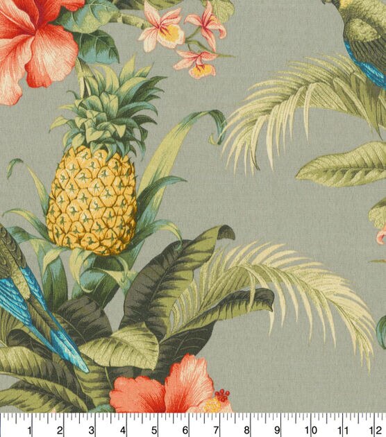 Tommy Bahama Outdoor Fabric 9"x9" Swatch Beach Bounty Tangelo