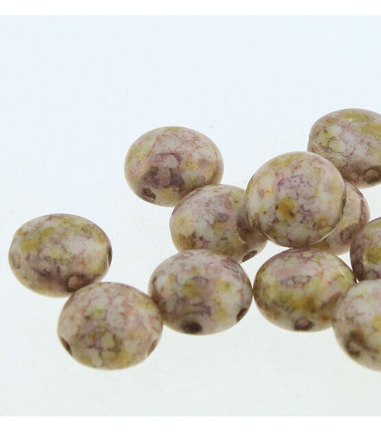 8mm Senegal Purple 2 Hole Candy Strung Beads by hildie & jo
