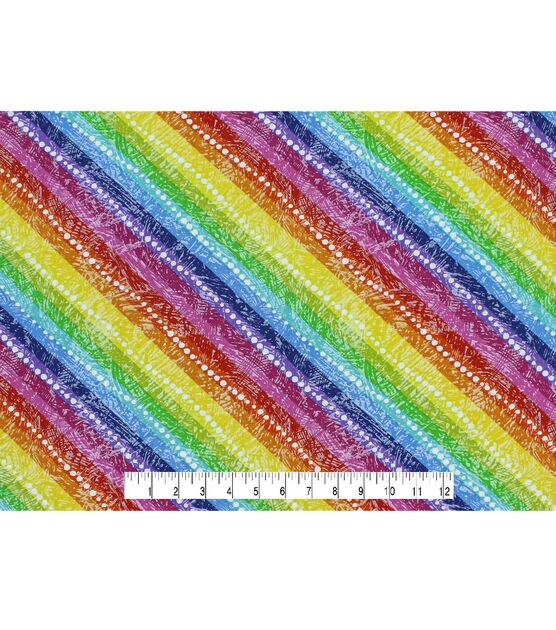 Bright Bias Stripes & Dots Quilt Cotton Fabric by Keepsake Calico, , hi-res, image 4