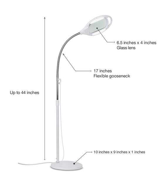 Brightech Lightview Pro Led Rolling Base Magnifier Floor Lamp 3