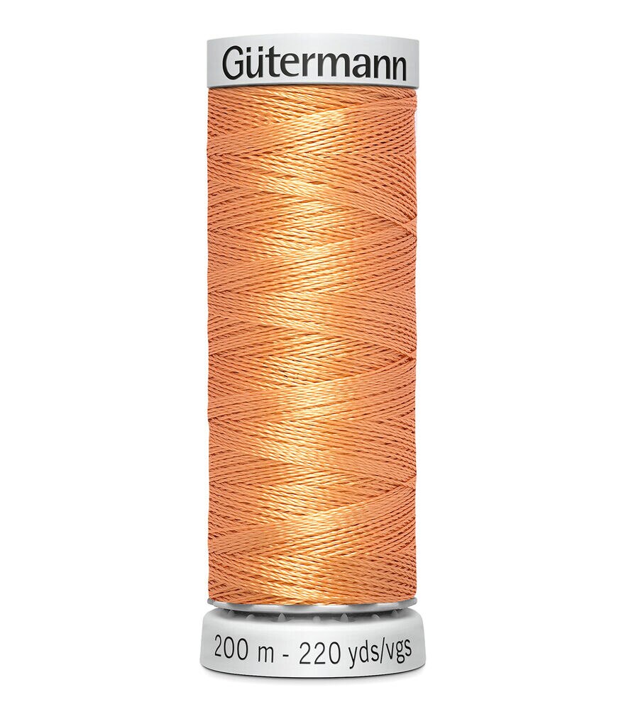 Gutermann 200M Dekor Thread, 1790 Peach Pie, swatch