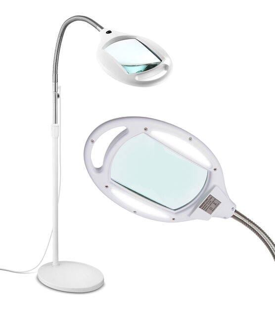 Brightech LightView LED Floor Magnifier with 3 Diopter - White