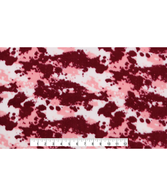 Pink Camouflage Anti Pill Fleece Fabric, , hi-res, image 4