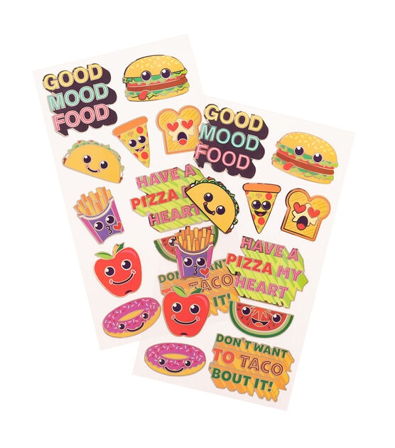 Sticko Food Enamel Pin Flat Stickers, , hi-res, image 2