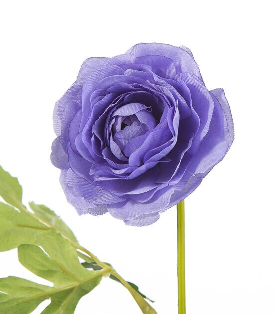 16" Blue Ranunculus Stem by Bloom Room, , hi-res, image 2