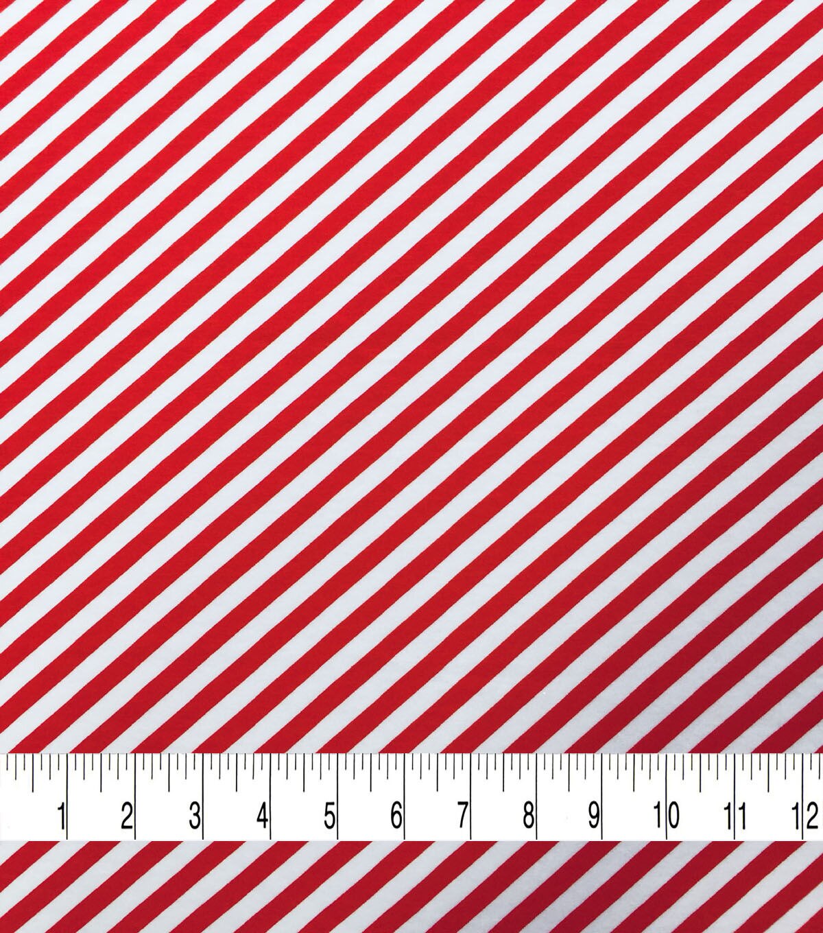 Red & White Striped Candy Cane 3/4 yd piece 4 DIY Mask Vintage Manes Fabric Co 