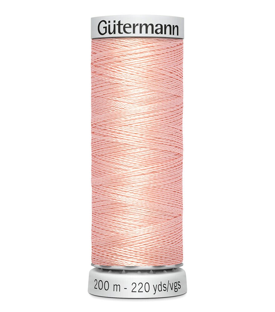 Gutermann 200M Dekor Thread, 5136 Pale Peach, swatch