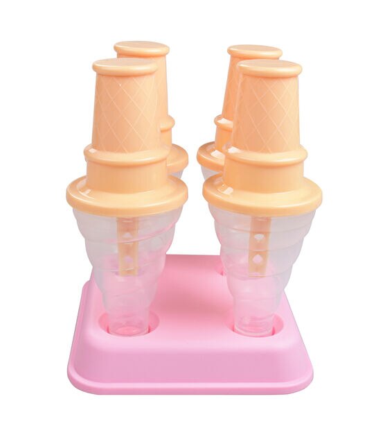 6" Summer Plastic Ice Cream Cone Popsicle Mold 4pc by STIR, , hi-res, image 9