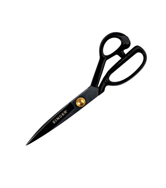SINGER ProSeries 10" Forged Tailor Scissors, Black Oxidized Blades