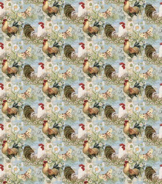 Susan Winget Proud Rooster Premium Cotton Fabric, , hi-res, image 2