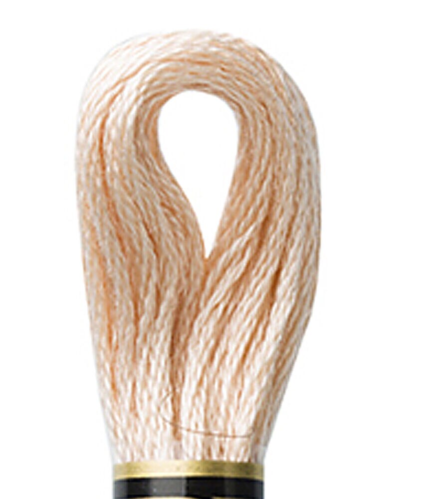 DMC 8.7yd Neutrals 6 Strand Satin Embroidery Floss, 3774 Light Desert Sand, swatch, image 12