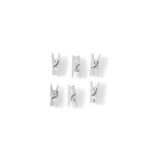 1" White Wood Clothespins 25pk by Park Lane, , hi-res, image 2