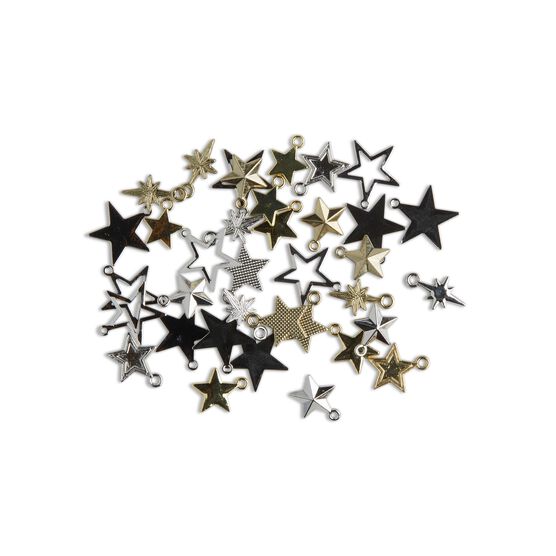 36ct Silver & Gold Star Charms by hildie & jo, , hi-res, image 3