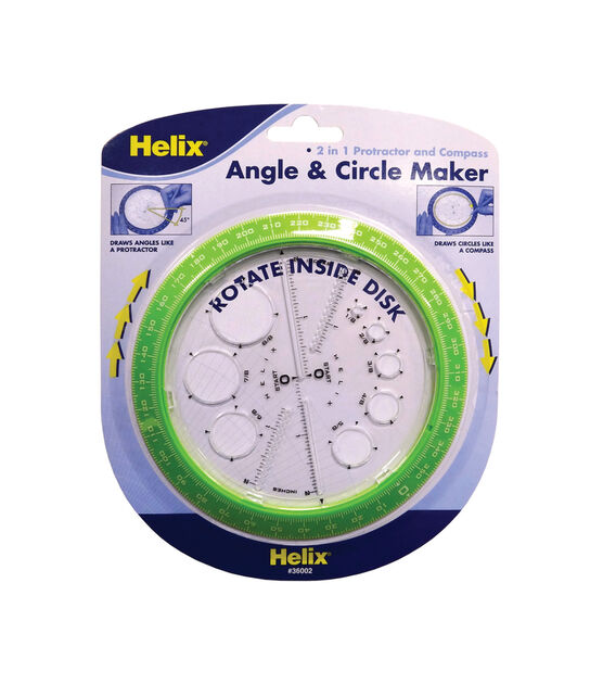 Helix - 3-in-1 Ruler - Integrated Circle Templates - Innovative Learning  Tool