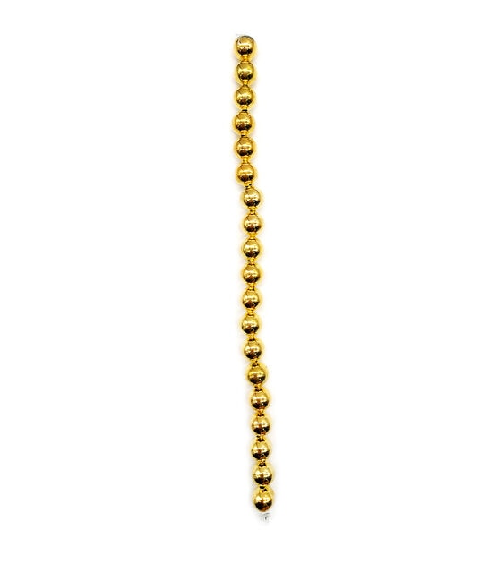 7" Gold Round Metal Beads by hildie & jo, , hi-res, image 2
