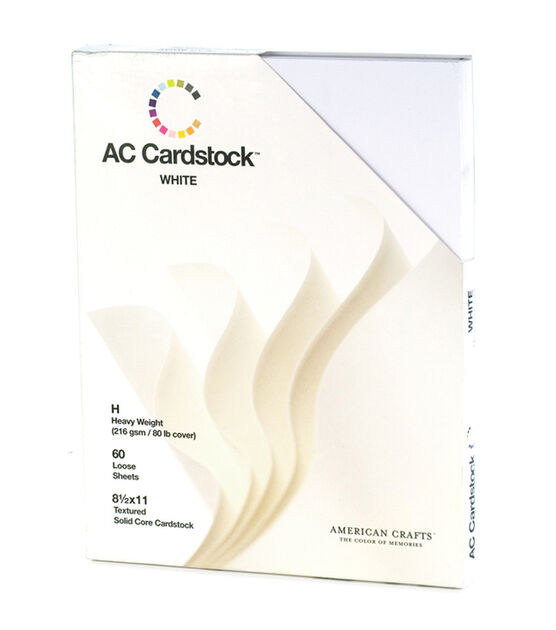 American Crafts 8-1/2"x11" Cardstock Packs 60PK