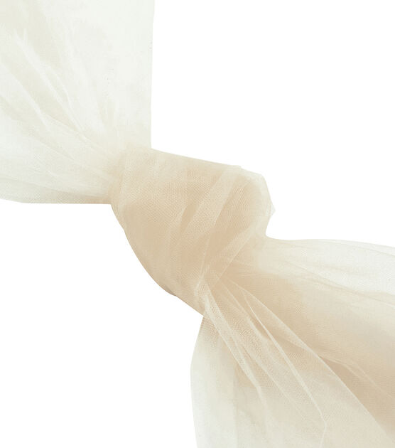 Matte Tulle Fabric Ivory