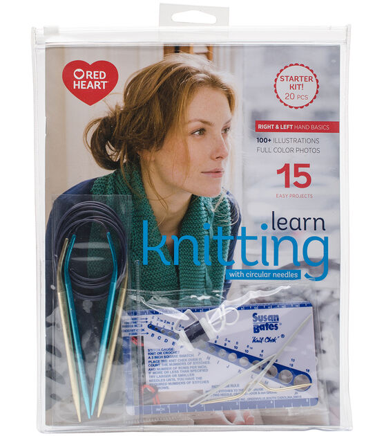 Susan Bates 15 Project Learn Knitting Kit