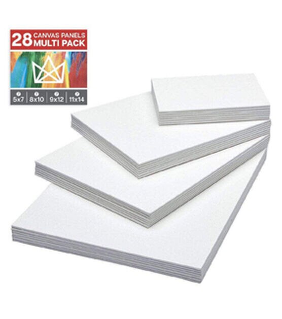 KINGART Canvas Panel Pack | 28 Pack (7 each 5x7 8x10 9x12 11x14), , hi-res, image 3