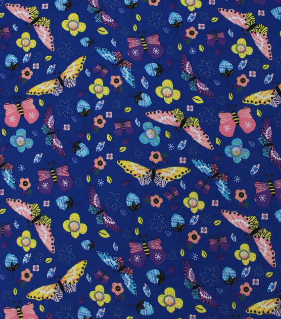 Happy Butterflies Super Snuggle Flannel Fabric