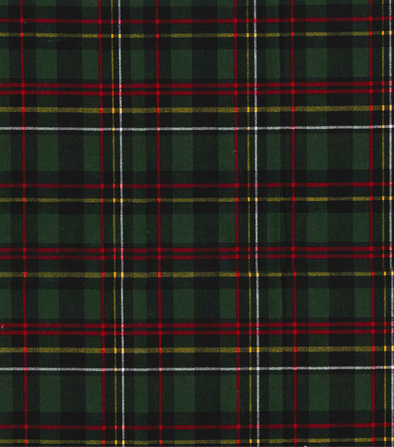 Fabric Traditions Red & Green Plaid Christmas Cotton Fabric