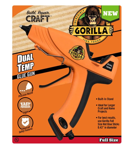Gorilla Glue Full-Size Dual Temp Hot Glue Gun