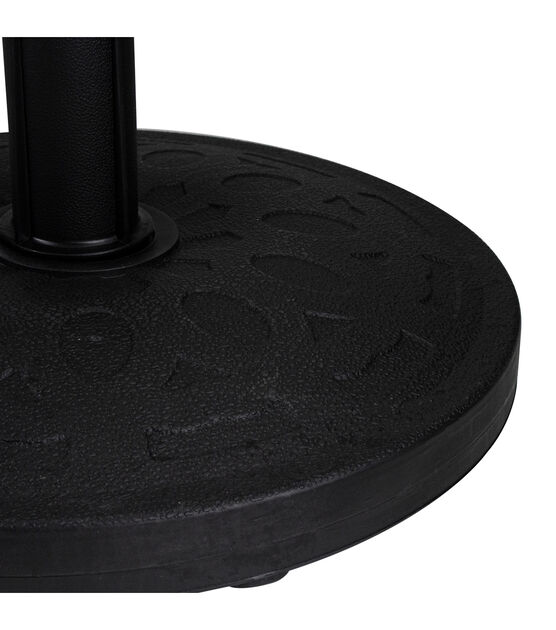 Northlight 33lb Black Round Resin Patio Umbrella Base Stand, , hi-res, image 3