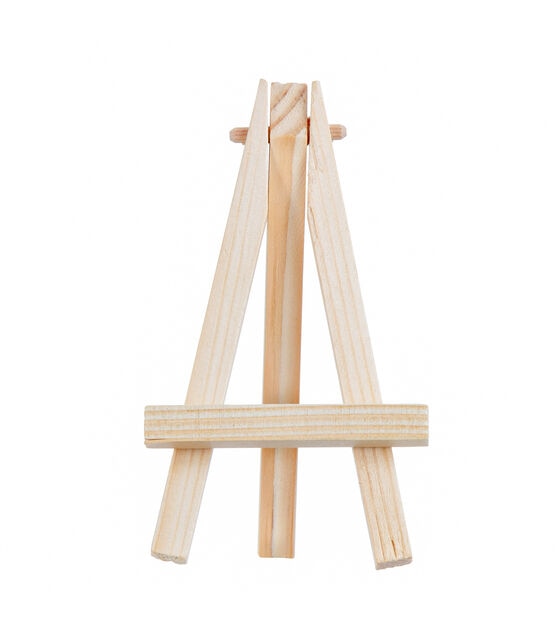12 Pack Small Wood Table Top Easels for Painting, Canvas Display Stands for