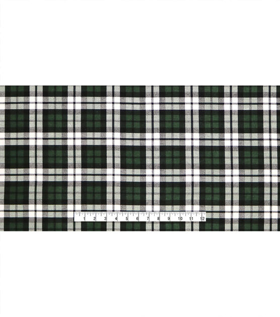 Green White Plaid 108" Wide Flannel Fabric, , hi-res, image 4