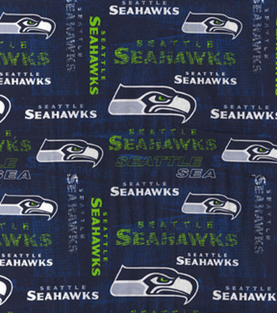 Fabric Traditions NFL Seattle Seahawks Slogan Cotton Fabric, , hi-res, image 2