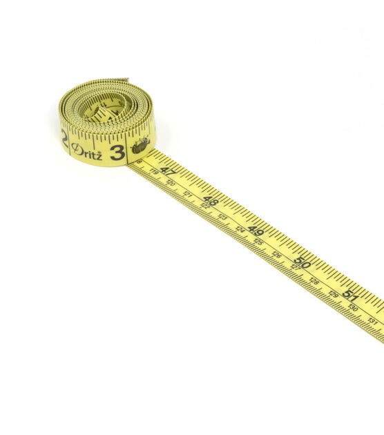 Prym Tape Measure with cm and inch Scale, 14 x 5.7 x 1.7 cm,  Yellow/Green/Red/White
