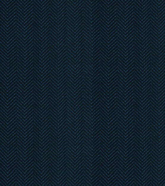 Blue Tonal Herringbone Woven Fabric