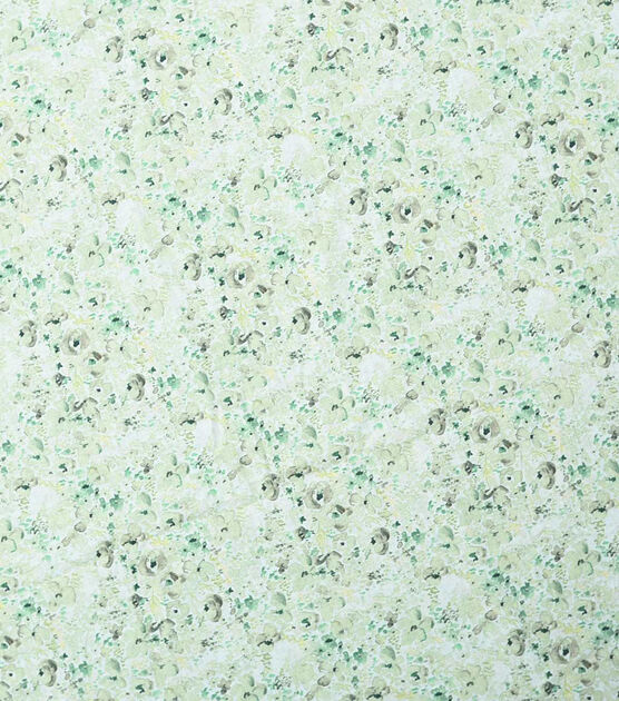 Green Watercolor Ditsy Floral Quilt Cotton Fabric by Keepsake Calico