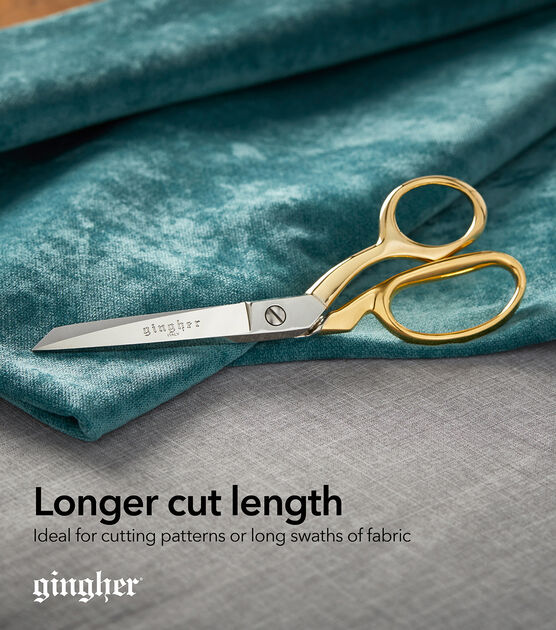 Gingher® - Scissors & Shears: 9 OAL, 3.3 LOC, Stainless Steel