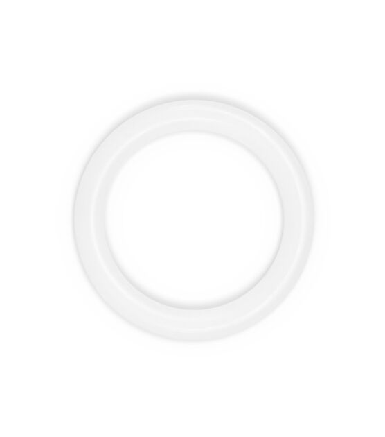 Dritz Home 3/4" White Plastic Drapery Rings 24pc, , hi-res, image 2