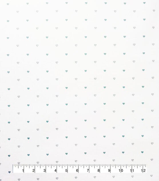 Arctic Hearts Cotton Flannel Nursery Fabric by Lil' POP!, , hi-res, image 4