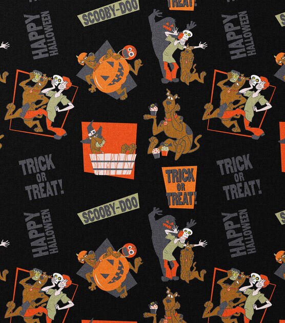 Scooby Tricks Halloween Cotton Fabric, , hi-res, image 2