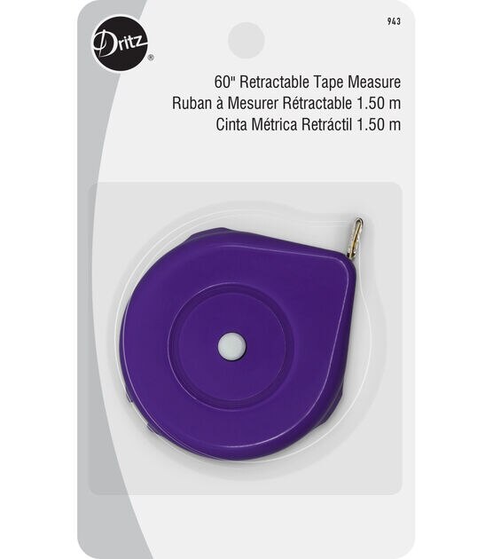 Dritz 60" Retractable Tape Measure, Assorted Colors, , hi-res, image 3
