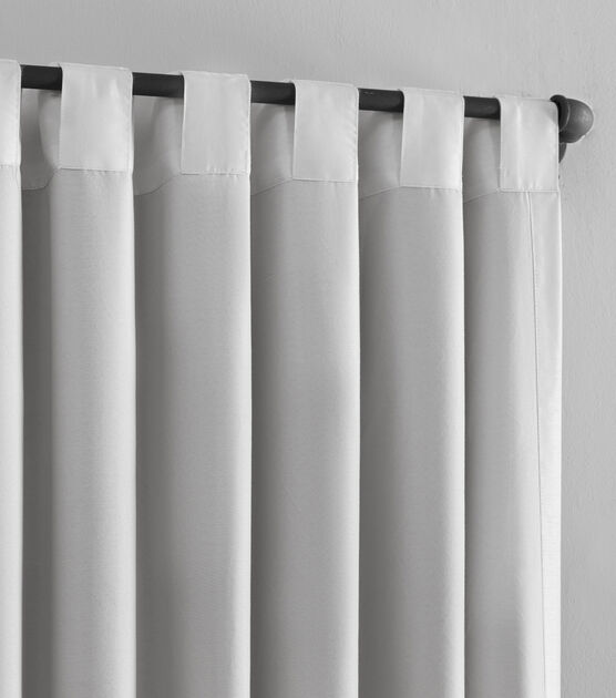 S Lichtenberg Faux Silk Pearl Blackout Backtab Curtain Panels 50" x 63", , hi-res, image 4