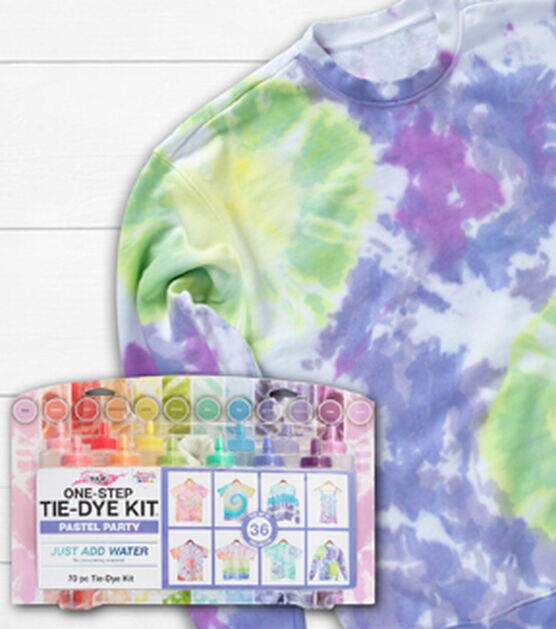 Tulip 70ct Pastel Party One Step Fabric Tie Dye Kit, , hi-res, image 5