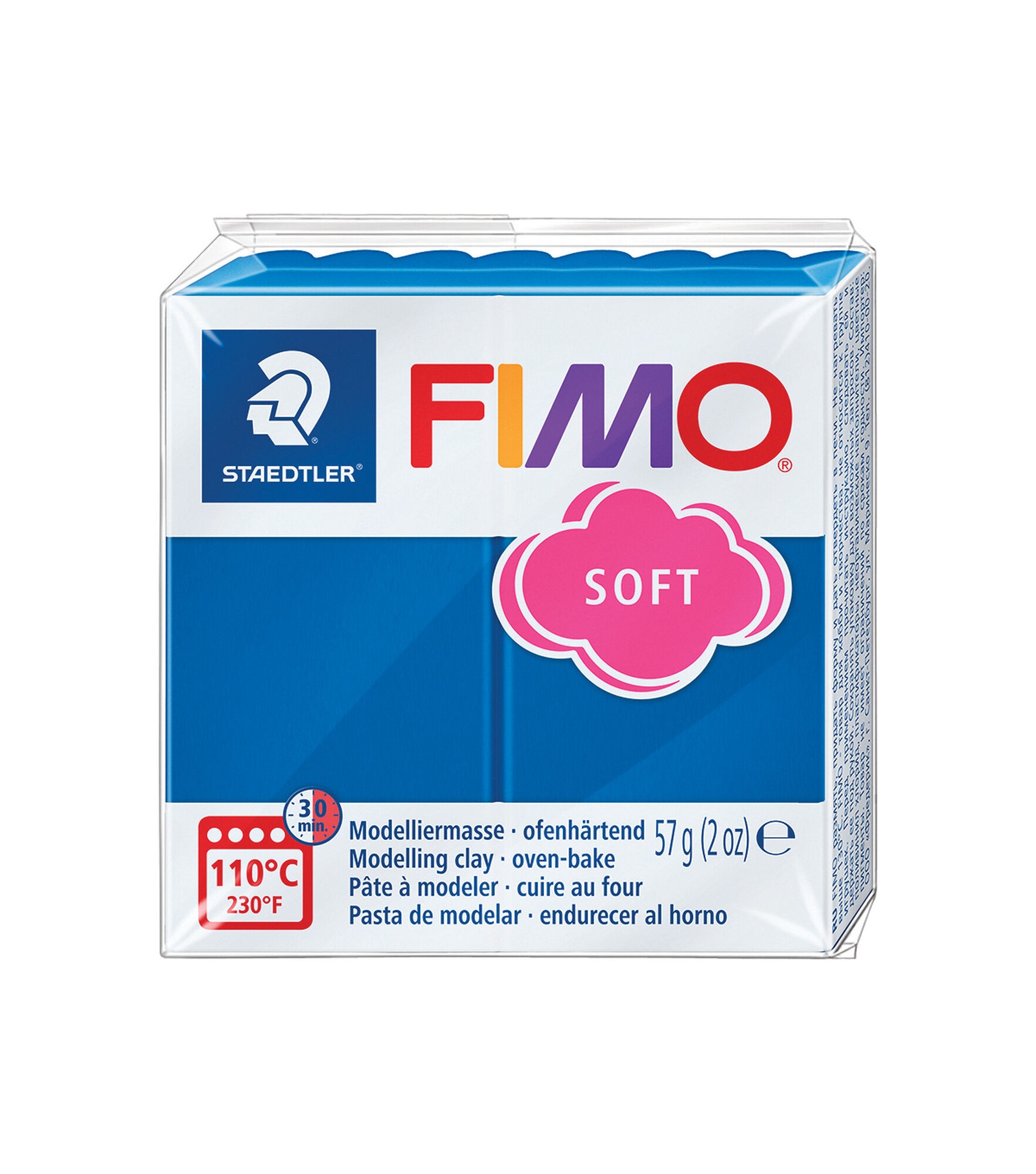 Fimo 2oz Soft Oven Bake Modeling Clay, Pacific Blue, hi-res