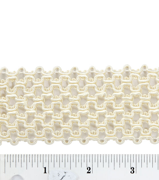 Simplicity Stretched Braid Trim 1.75''x30' Ivory