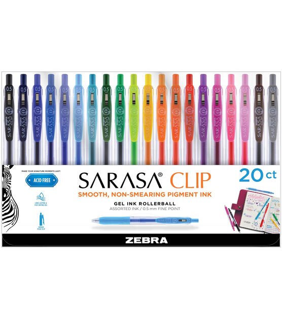 Zebra Sarasa Clip Gel Pen Set