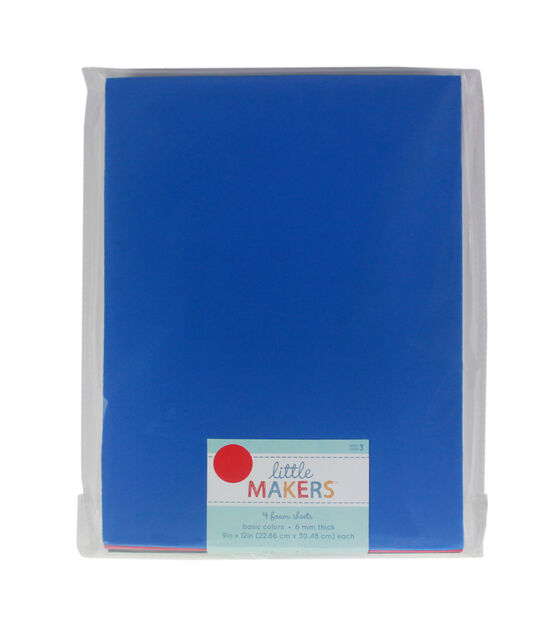 Little Makers 9 x 12 Patriotic Non Adhesive Foam Sheets 4ct