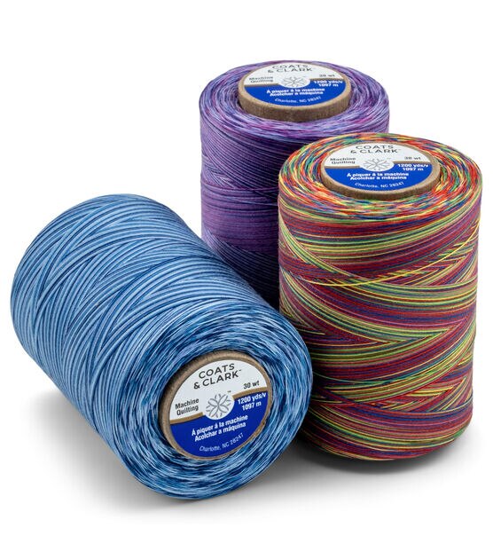 Coats & Clark 1200yd Cotton 30wt Multicolor Thread, , hi-res, image 1